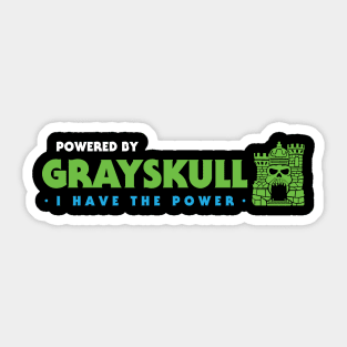 Powered By Grayskull Sticker